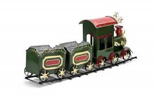 Duży Pociąg metalowy zielony