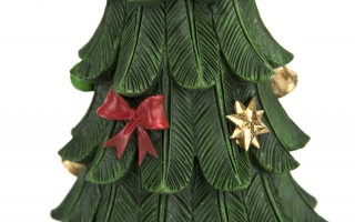 Figurka świąteczkna choinka zielona mała 1465