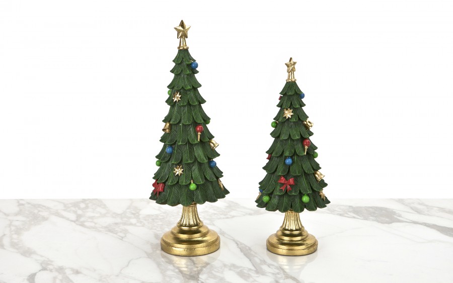 Figurka świąteczkna choinka zielona mała 1465