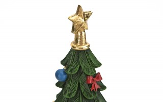 Figurka świąteczkna choinka zielona mała 1465