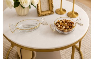 Patera dekoracyjna szklana Cukierek