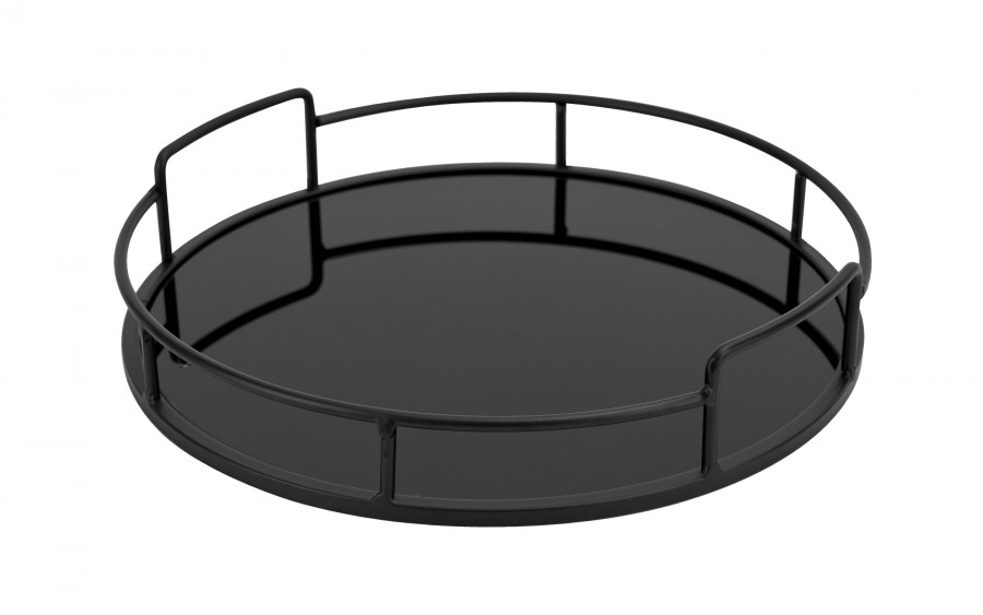 Taca okrągła 32cm czarna 138265