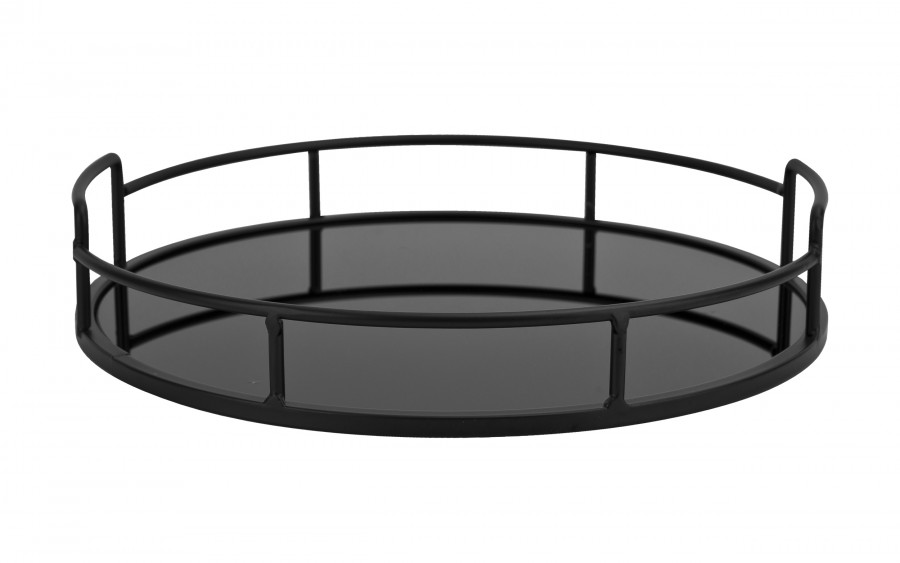 Taca okrągła 32cm czarna 138265