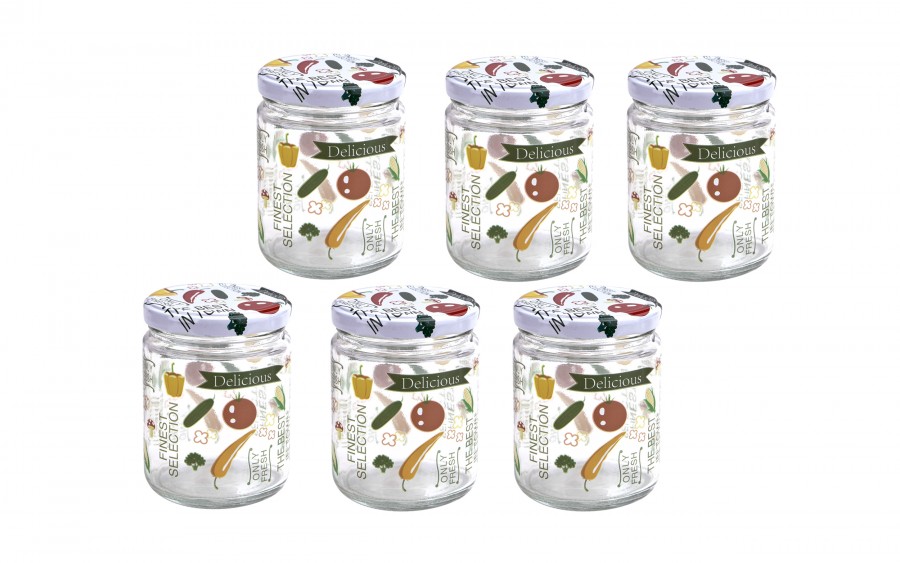 Komplet 6 słoików 650ml Shrink