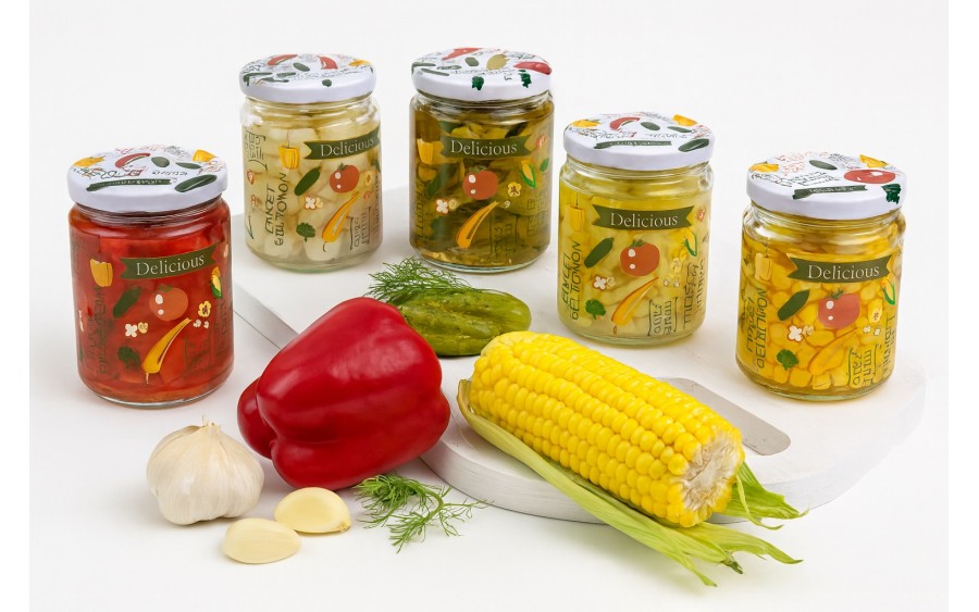 Komplet 6 słoików 650ml Shrink