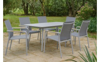 Krzesło ogrodowe na balkon SOLLER teak białe