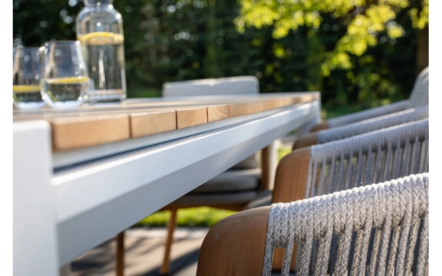 Stół ogrodowy MURO 200/260/320 cm biały