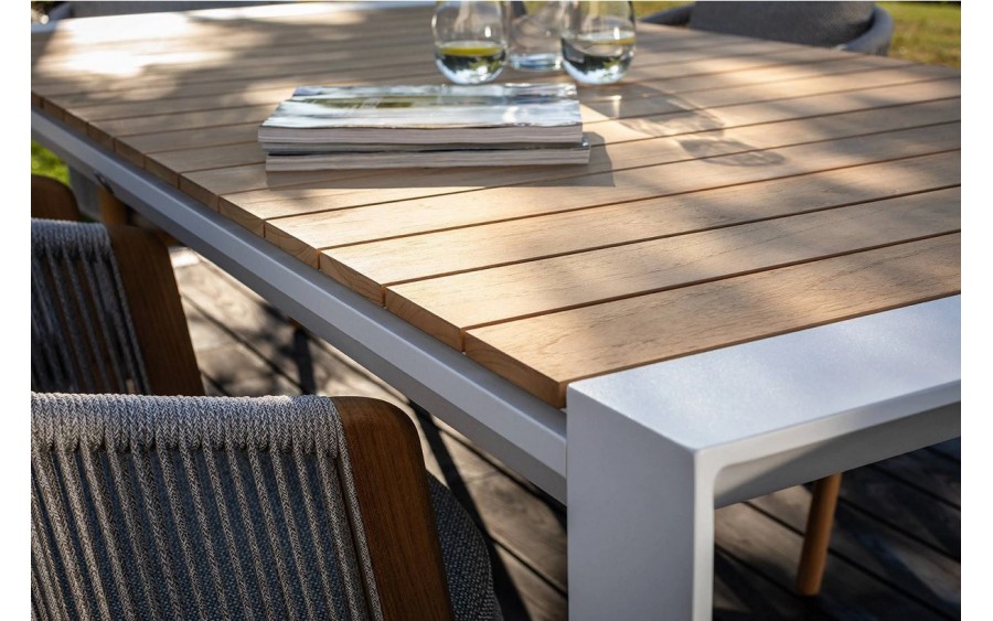 Stół ogrodowy MURO 200/260/320 cm biały