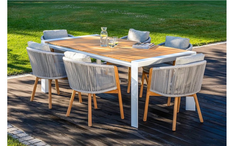 Stół ogrodowy MURO 200/260/320 cm biały