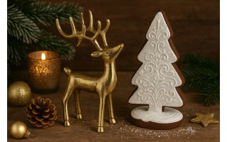 Figurka ozdobna Reniferka 23 cm 3213