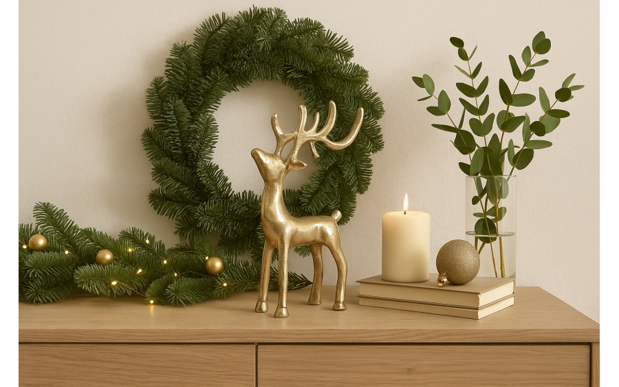 Figurka ozdobna Reniferka 23 cm 3213