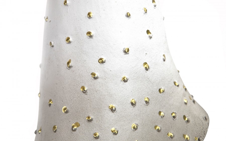 Figurka Anioł biało-złoty 17cm ze skrzydłami 4491