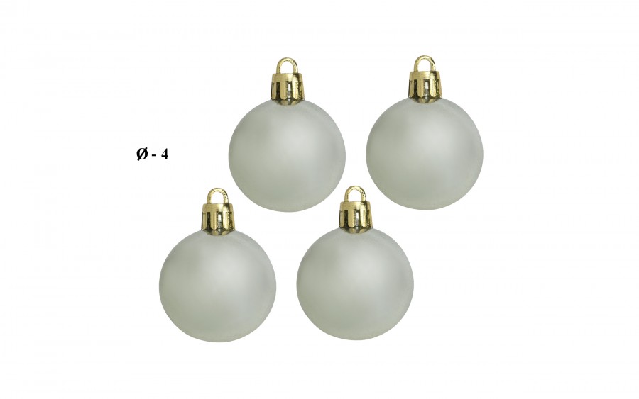 Zestaw bombek z gwiazdą złoto/srebro 3301