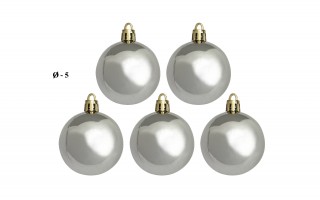 Zestaw bombek z gwiazdą złoto/srebro 3301