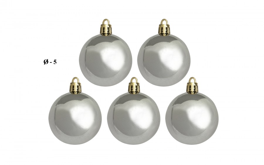 Zestaw bombek z gwiazdą złoto/srebro 3301