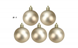 Zestaw bombek z gwiazdą złoto/srebro 3301