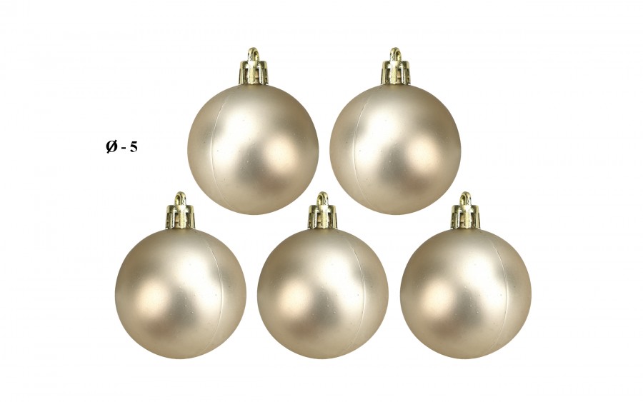 Zestaw bombek z gwiazdą złoto/srebro 3301