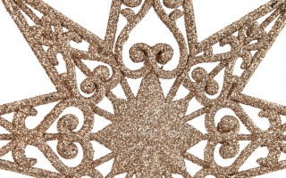 Zestaw bombek z gwiazdą złoto/srebro 3301