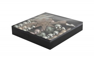 Zestaw bombek z gwiazdą złoto/srebro 3301