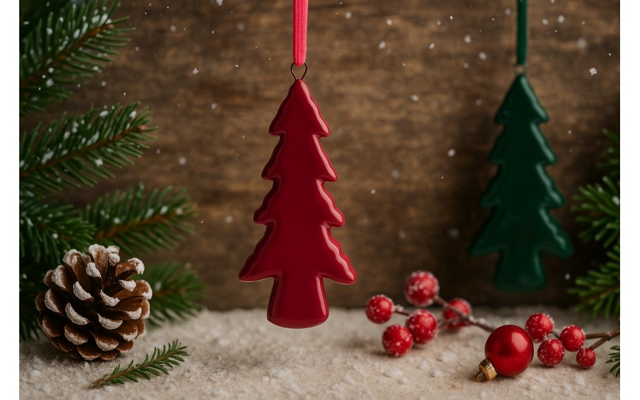 Zawieszka ceramiczna choinka fukcja 87078