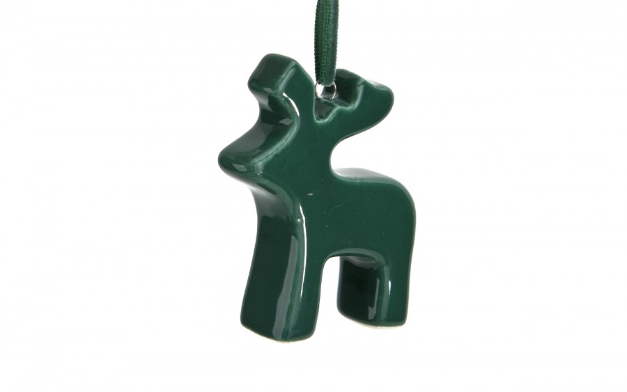 Zawieszka ceramiczna Renifer zielony 87160