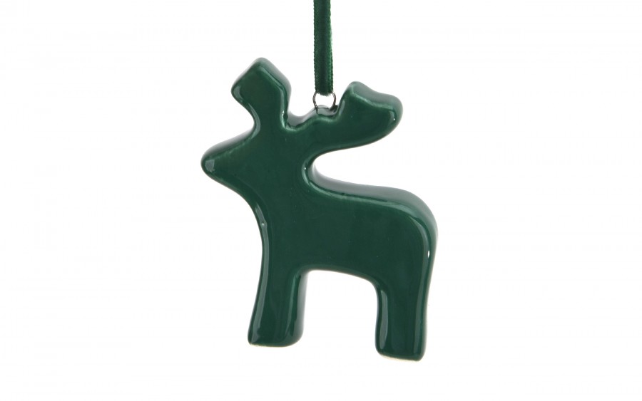 Zawieszka ceramiczna Renifer zielony 87160