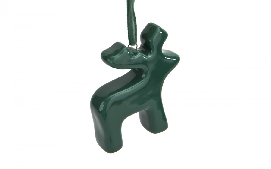 Zawieszka ceramiczna Renifer zielony 87160