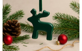 Zawieszka ceramiczna Renifer zielony 87160