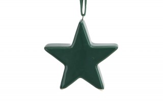 Zawieszka ceramiczna gwiazdka zielona 87221