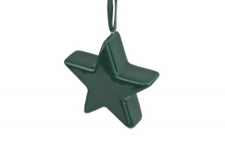 Zawieszka ceramiczna gwiazdka zielona 87221