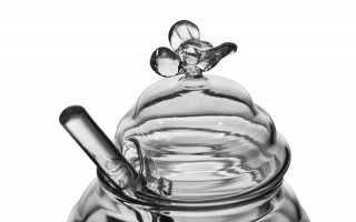 Pojemnik na miód szklany 440 ml