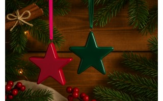 Zawieszka ceramiczna gwiazdka zielona 87221