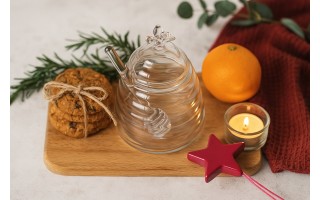 Pojemnik na miód szklany 440 ml