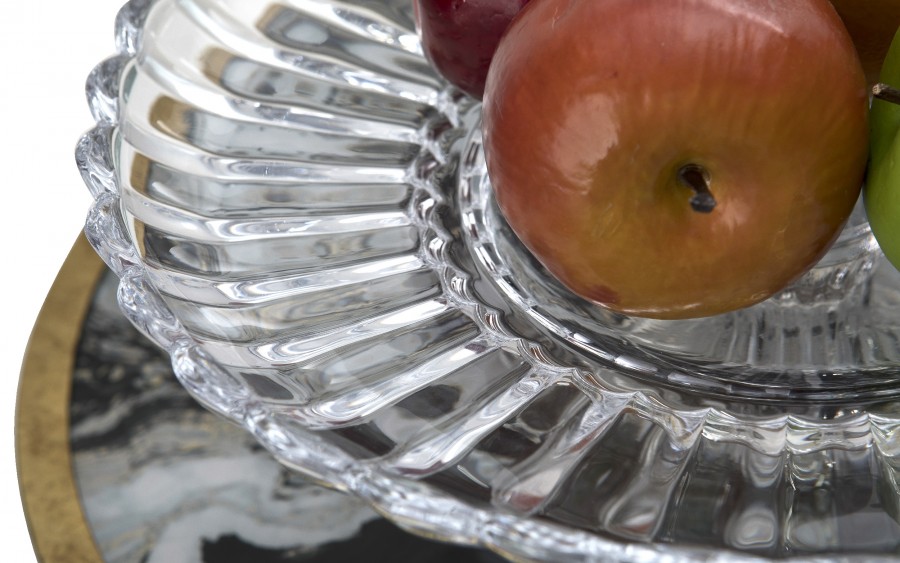 Patera szklana 29,5 cm na nóżce