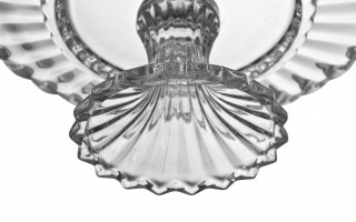 Patera szklana 29,5 cm na nóżce