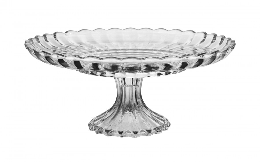 Patera szklana 29,5 cm na nóżce