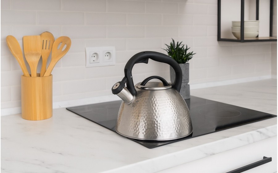 Czajnik tradycyjny z gwizdkiem Bubble 2,6 L stalowy AMBITION