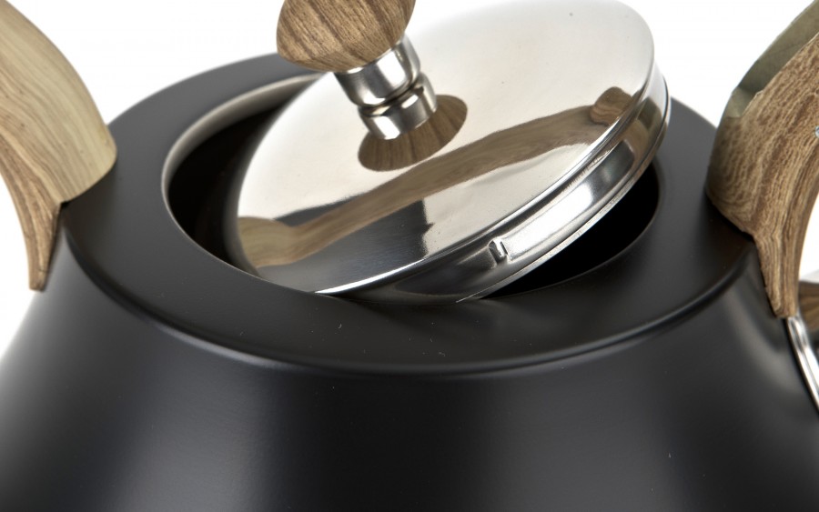 Czajnik tradycyjny z gwizdkiem 2 L Flavio czarny