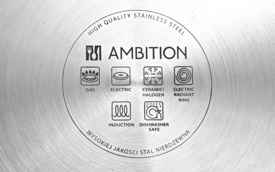 Komplet garnków 8 el. ze stali nierdzewnej Bubble