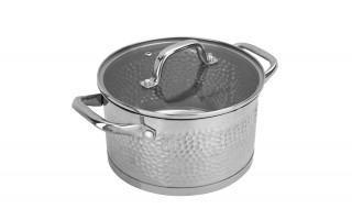 Komplet garnków 8 el. ze stali nierdzewnej Bubble