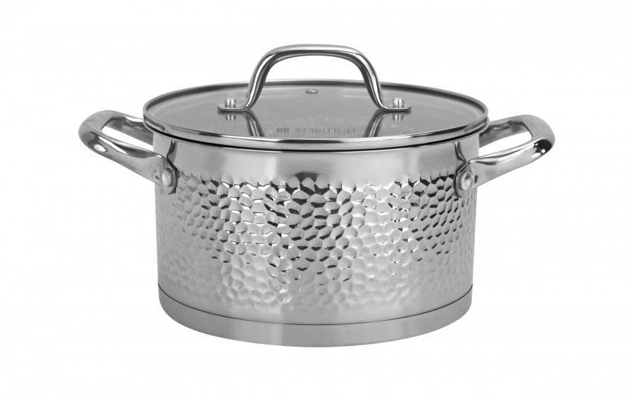 Komplet garnków 8 el. ze stali nierdzewnej Bubble