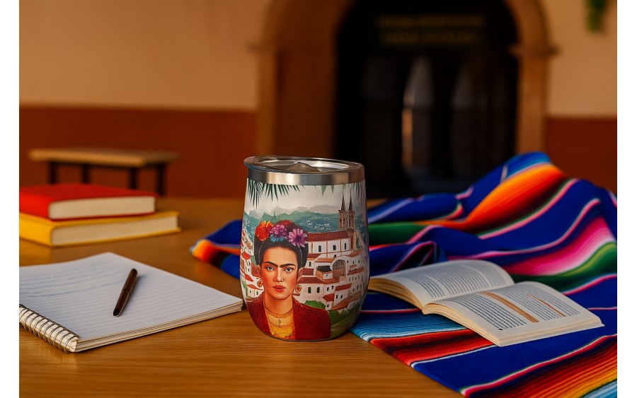 Kubek termiczny 330 ml Mexican Art Red