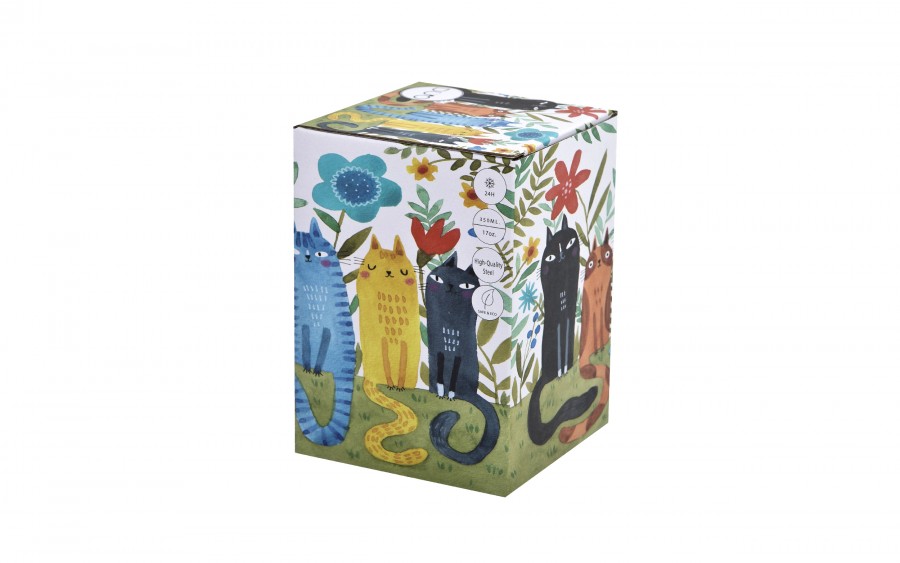 Kubek termiczny 330 ml KOTY OGRODOWE