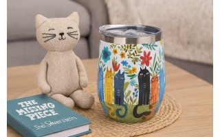 Kubek termiczny 330 ml KOTY OGRODOWE