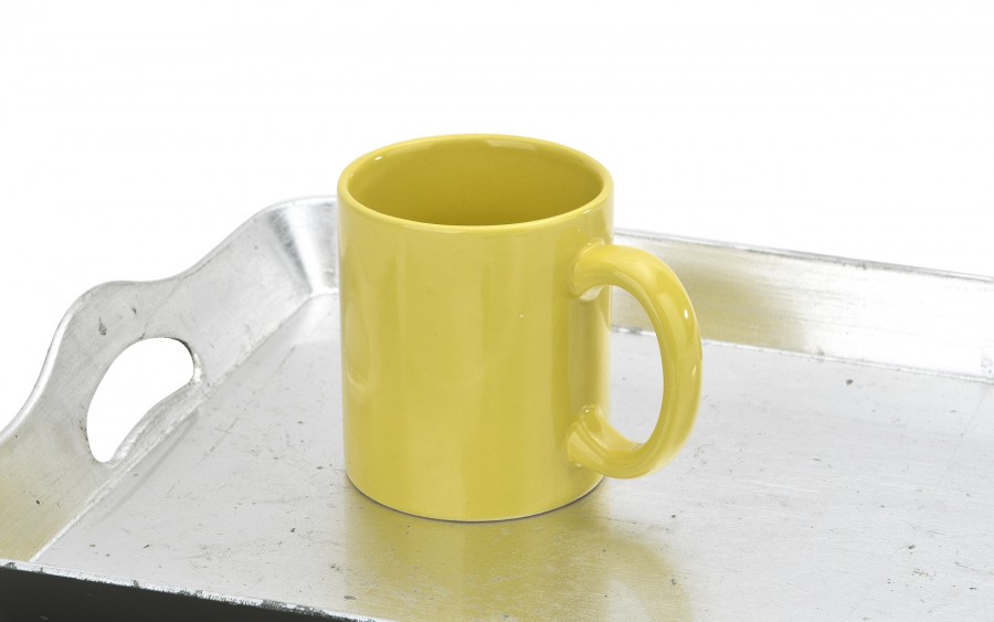 Kubek ceramiczny 300 ml żółty