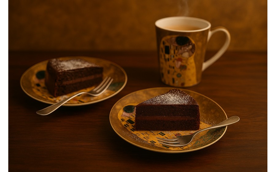 Komplet 2 talerzy deserowych 19 cm The Kiss Classic