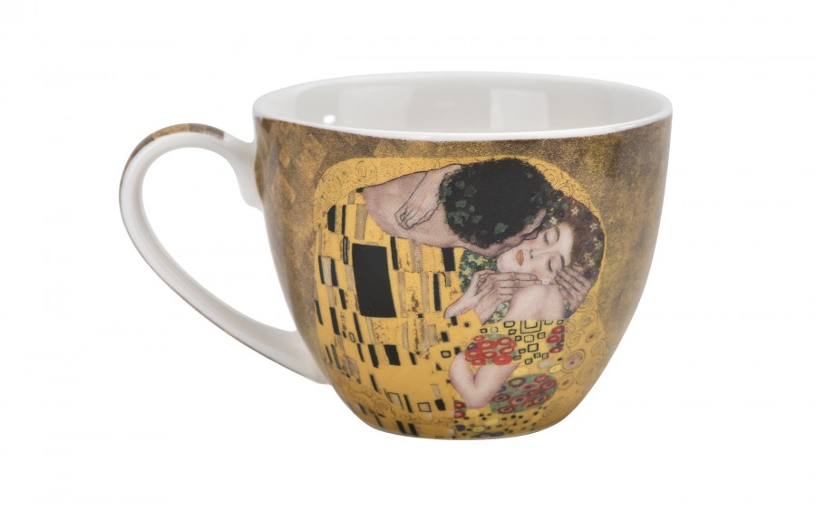 Filiżanka porcelanowa 250 ml + spodek The Kiss Classic