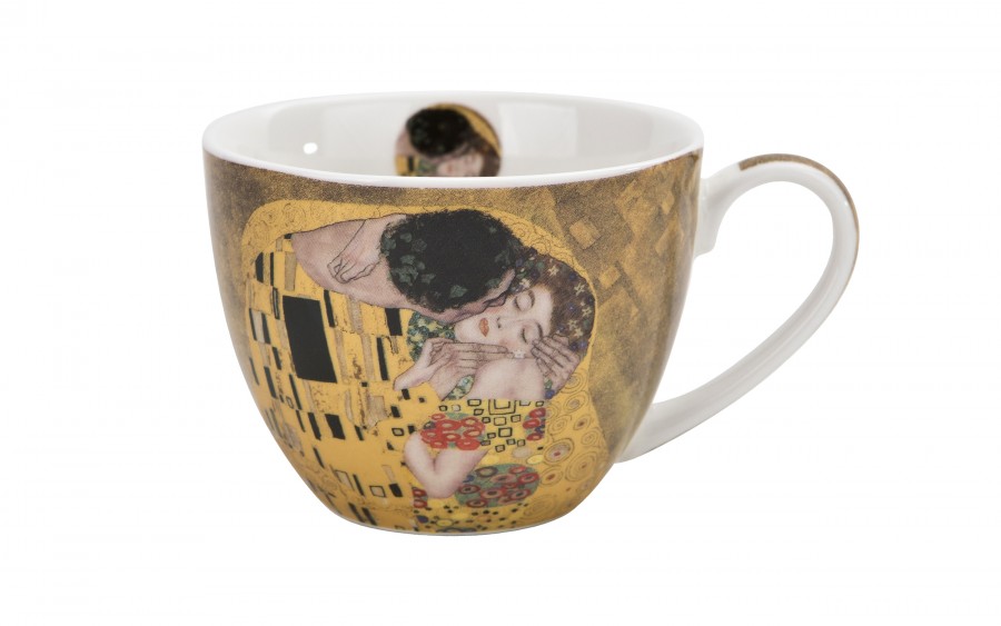 Filiżanka porcelanowa 250 ml + spodek The Kiss Classic