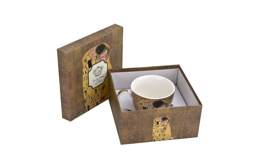 Filiżanka porcelanowa 250 ml + spodek The Kiss Classic