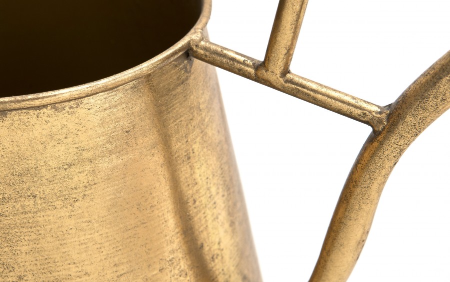 Metalowa konewka złota dekoracja 43x39x21 cm